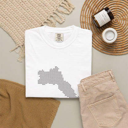 Dotted Kurdistan Map T-Shirt — Minimal State Outline Tee