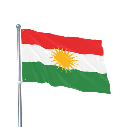 Kurdistan Double-Sided Outdoor Flag - Kurdish Sun Banner - KURDISTAN ONE