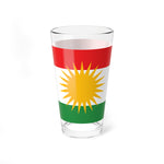 Kurdistan Flag 16oz Mixing Glass – Kurdish Sun Pattern Pint Glass - KURDISTAN ONE