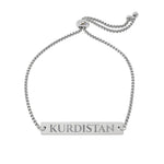 Kurdistan Engraved Bar Bracelet - KURDISTAN ONE