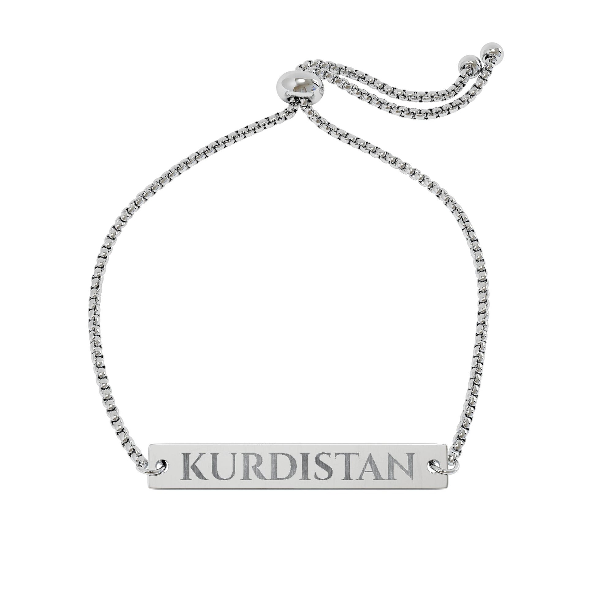 Kurdistan Engraved Bar Bracelet - KURDISTAN ONE
