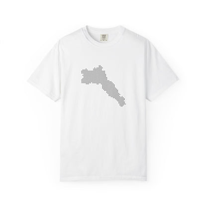Dotted Kurdistan Map T-Shirt — Minimal State Outline Tee