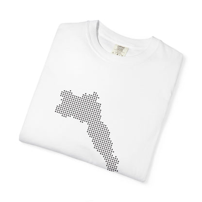 Dotted Kurdistan Map T-Shirt — Minimal State Outline Tee