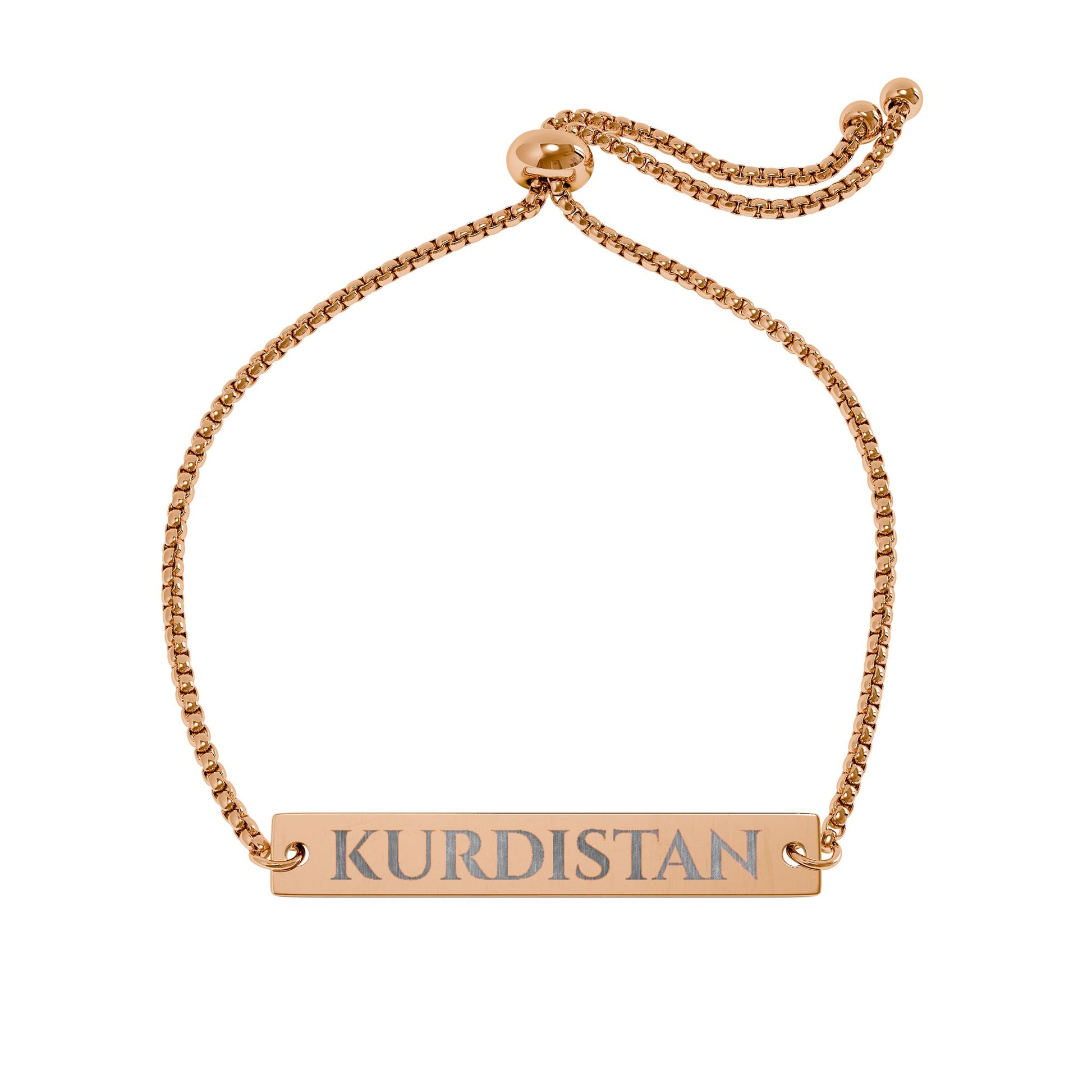 Kurdistan Engraved Bar Bracelet - KURDISTAN ONE