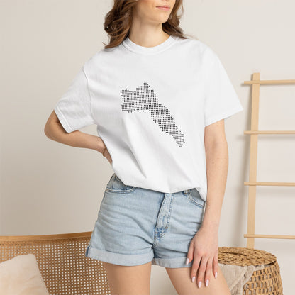 Dotted Kurdistan Map T-Shirt — Minimal State Outline Tee