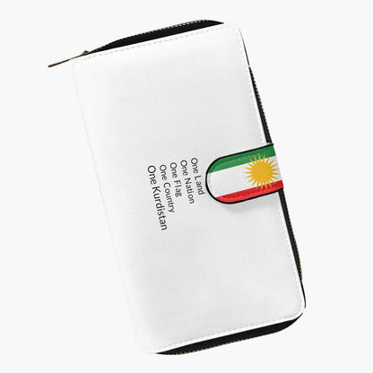 Long Flap Wallet with Kurdistan Map