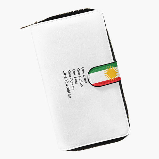Long Flap Wallet with Kurdistan Map