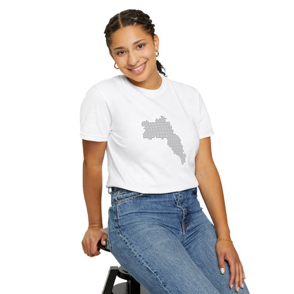 Dotted Kurdistan Map T-Shirt — Minimal State Outline Tee