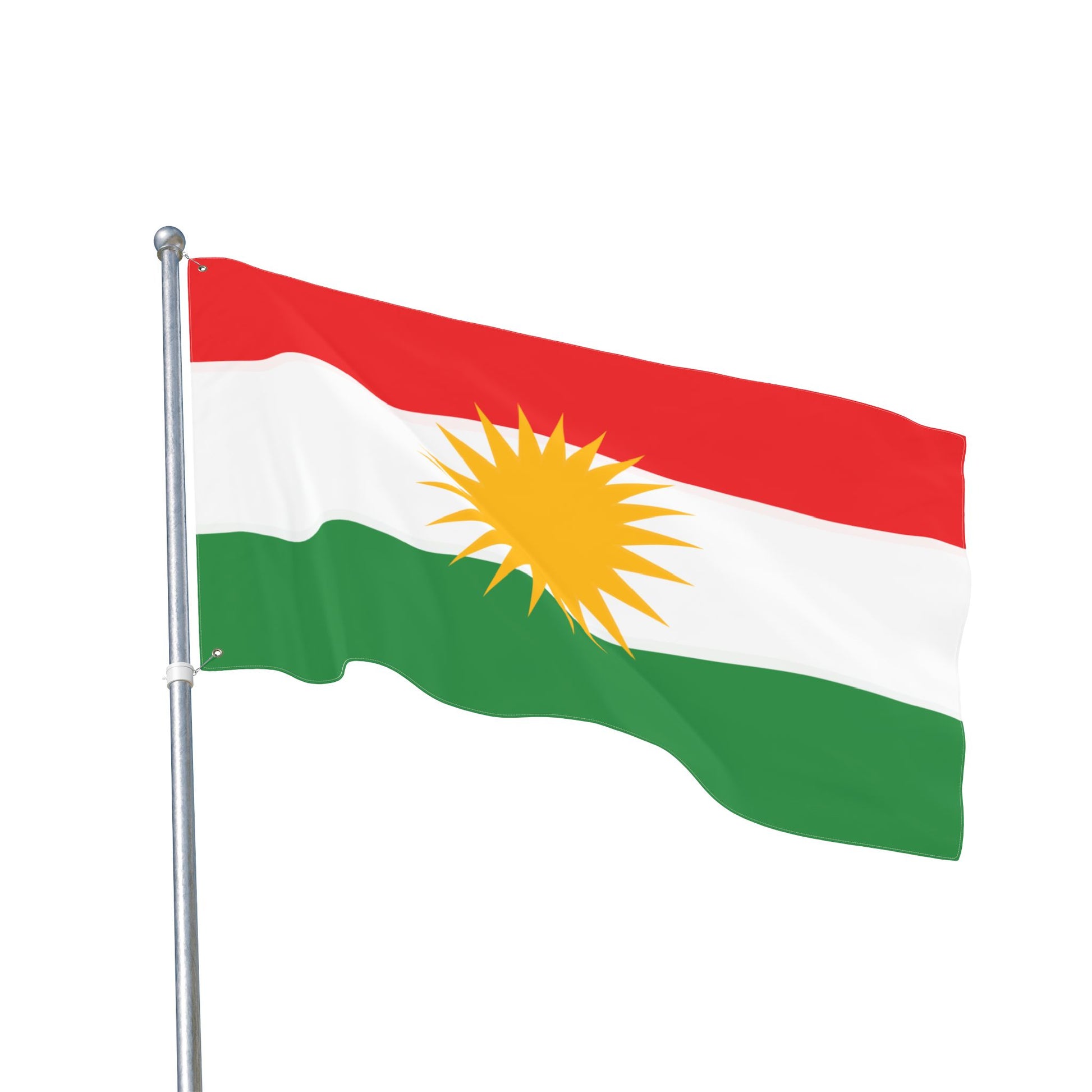 Kurdistan Double-Sided Outdoor Flag - Kurdish Sun Banner - KURDISTAN ONE