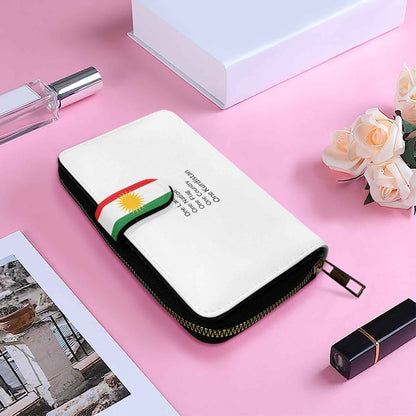 Long Flap Wallet with Kurdistan Map