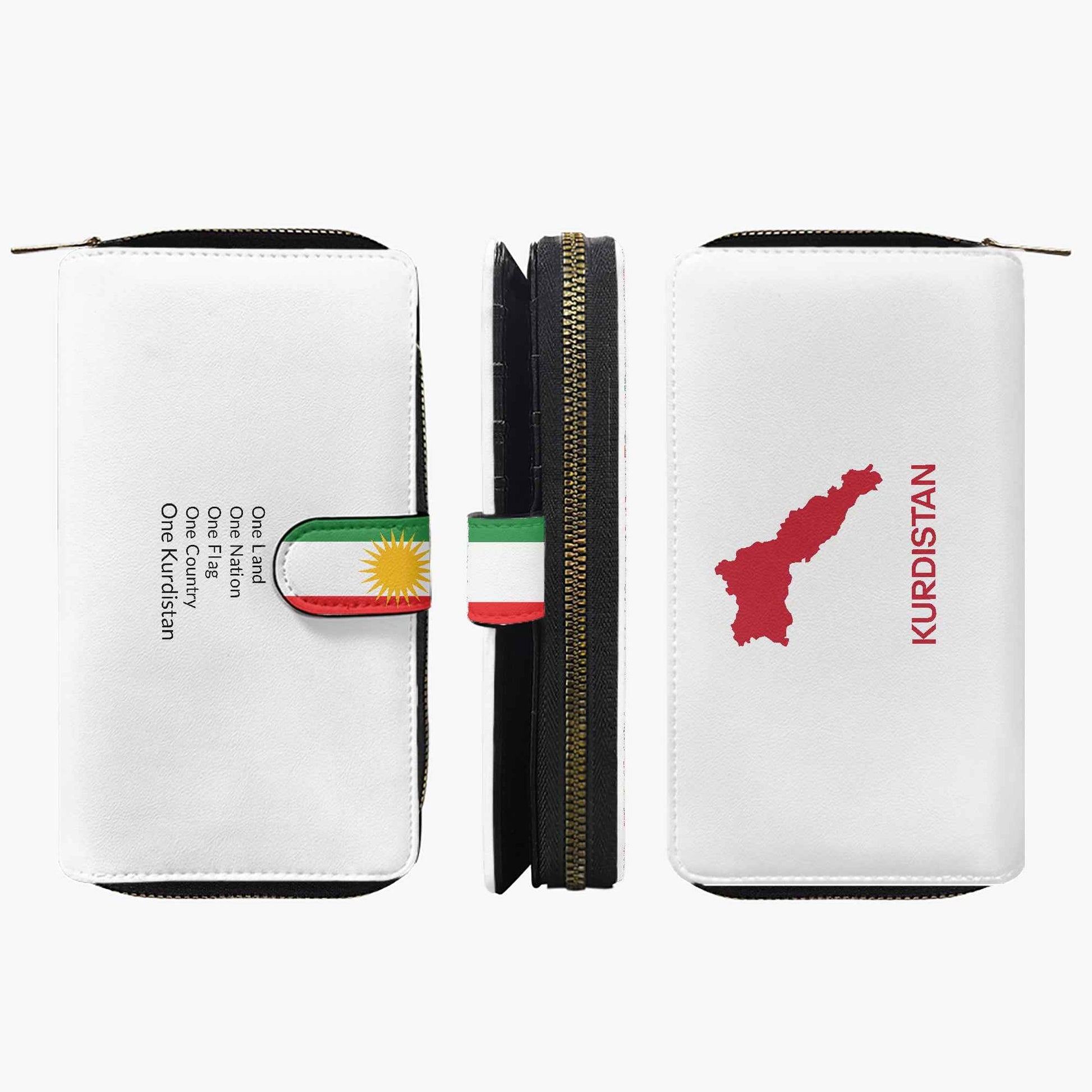 Long Flap Wallet with Kurdistan Map