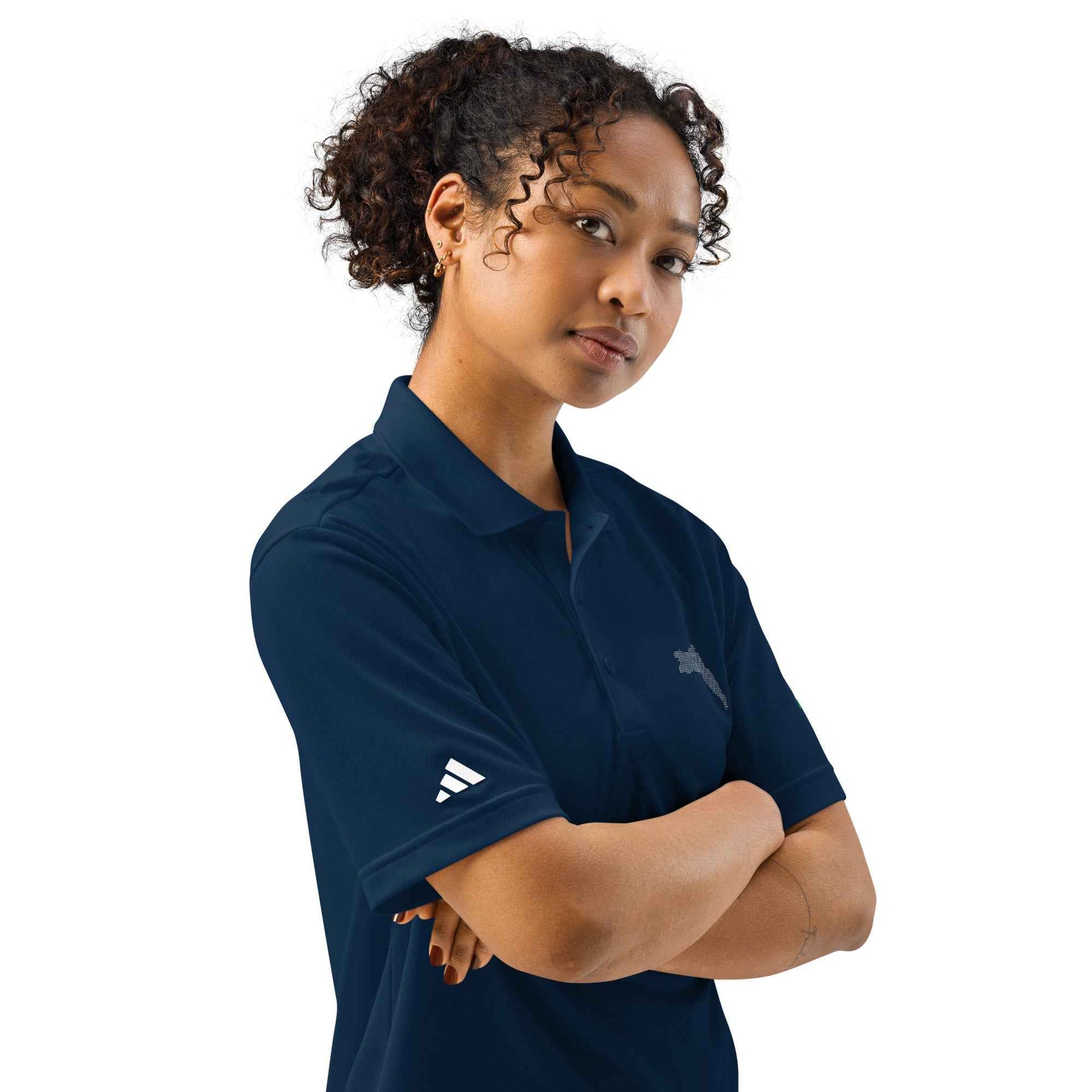 adidas sport polo with Kurdistan Map & Flag